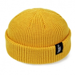 Fashion Unisex Winter Hat Men Rib Knit Hat