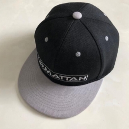 Black Gray Customized Two-Tone Snap back Cap Hat
